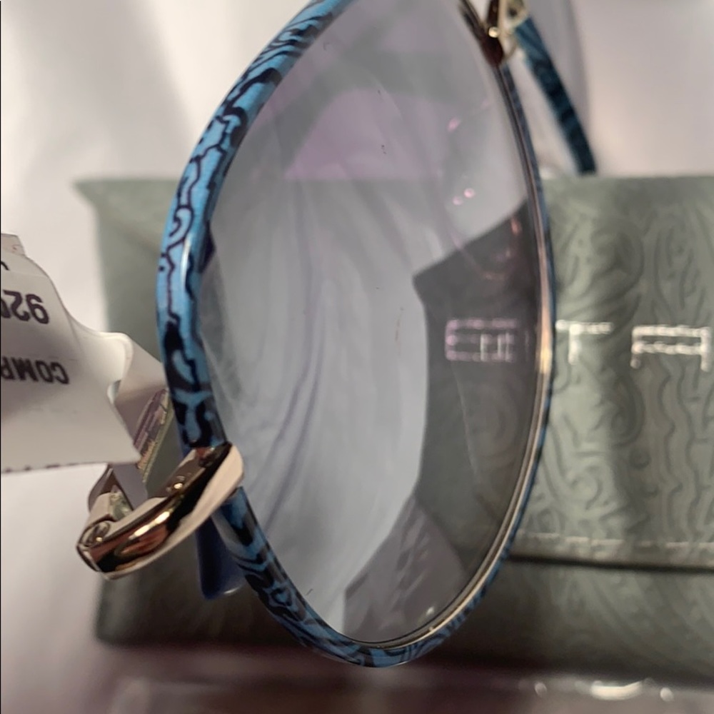 NWT ETRO wire aviator sunglasses w/lace design